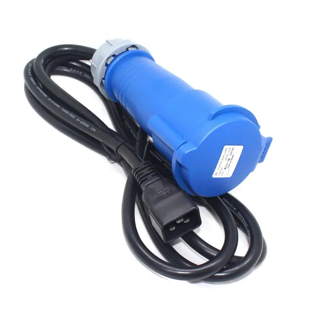Шнур питания IEC C20-332C6 коннектор 2P + PE подключите устройство с входом IEC309 332P6 в