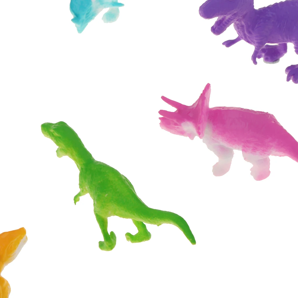 12 шт./компл. Детские творческие игрушки динозавра пластиковые фигурки Обучающие