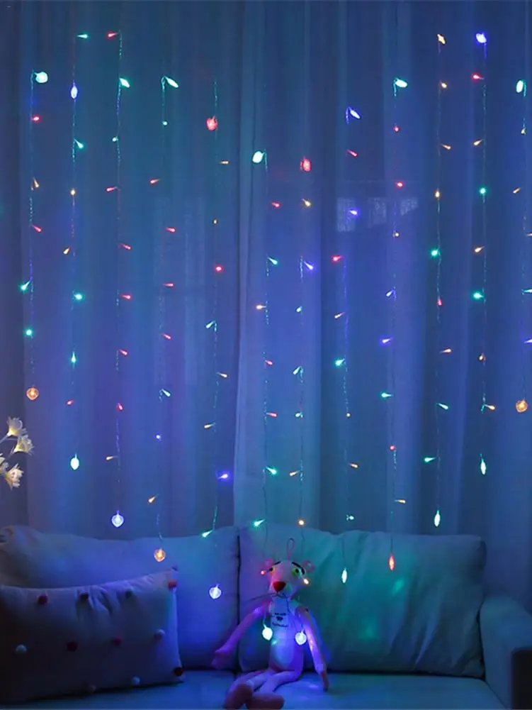 124 шт. светодиодный светильник в форме звездного сердца Рождественский