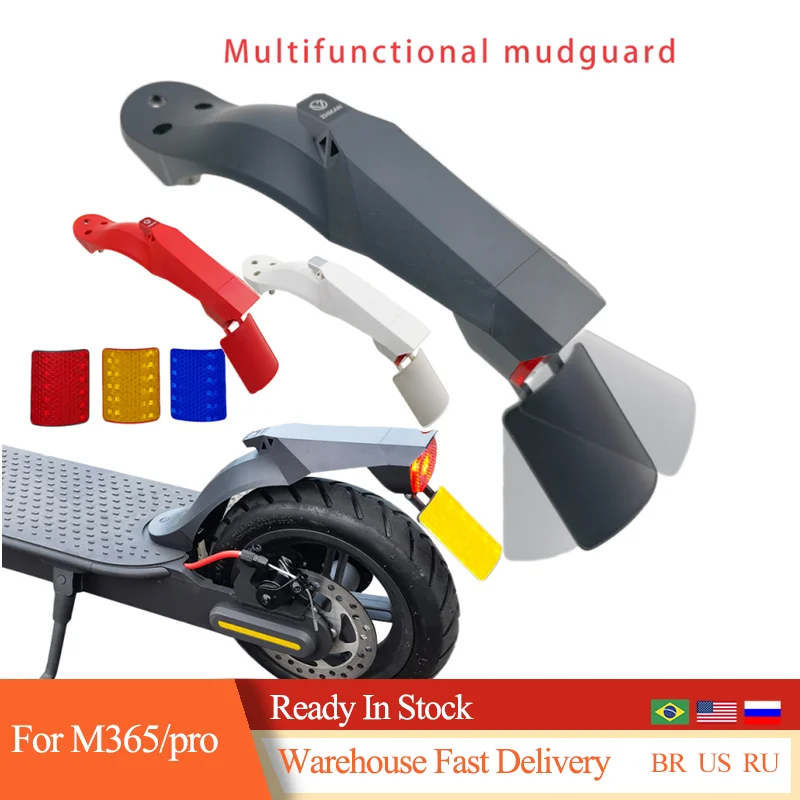 

Electric Scooter Fenders Rear Mudguard Kit for Xiaomi M365/protire Mud Guard Fender Silicone Plug Set Electric Scooter Tail