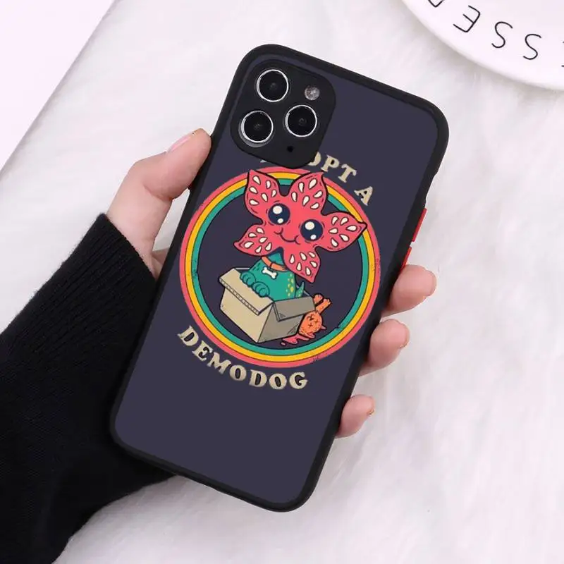 

American TV Stranger Things Phone Case Matte Transparent for iPhone 7 8 11 12 s mini pro X XS XR MAX Plus cover funda