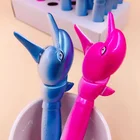 Комплект из 2 предметов с героями мультфильмов, шариковая ручка с симпатичным дельфином Пресс жирной или черный стержень ручки для написания милые школьные канцелярские товары NovelДетская подарок