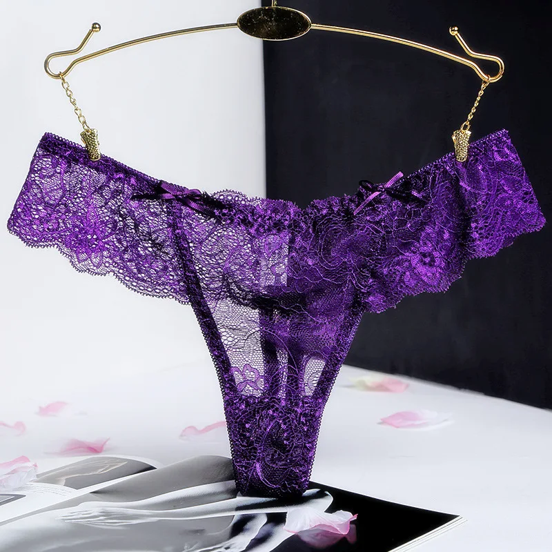 Женские сексуальные трусики кружевные стринги ультра тонкие сетчатые
