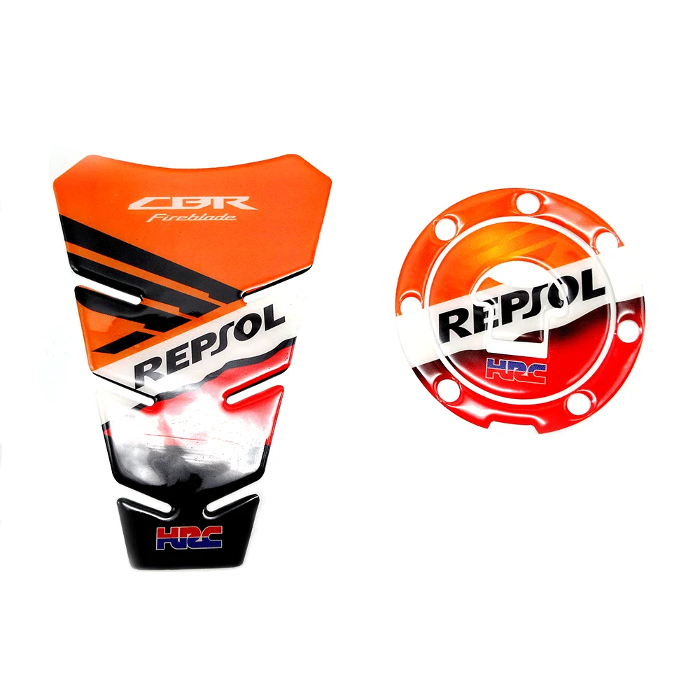 

Motorcycle Fuel Gas Cap Cover Tank Protector Pad Stickers Decal For Honda CBR VFR CB NSR VTR CBF CBX 125 250 400 CBR600 900 1000