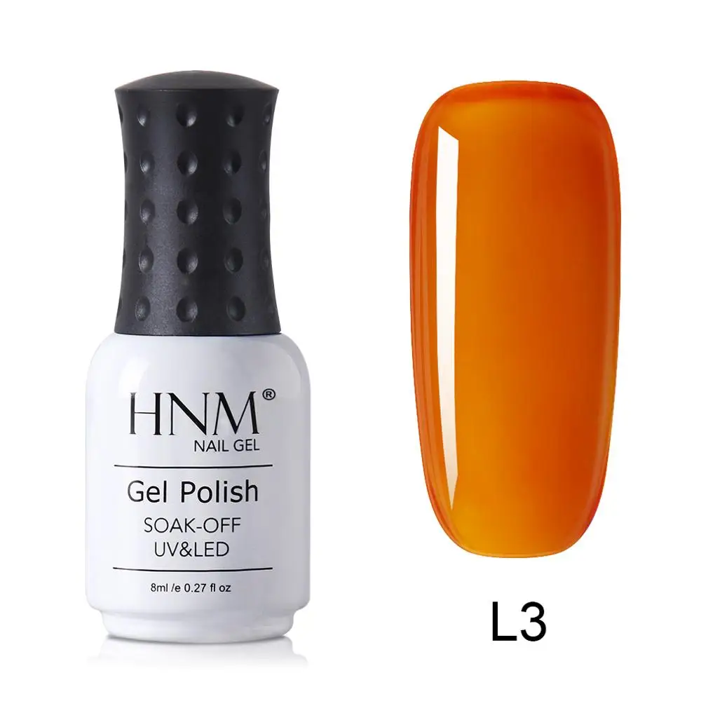 L3 HNM Newest Metallic UV Gel Nail Polish DIY Narl Art Soak Off Hybrid Varnish LED Lamp Semi Permanent Paint Lucky Lacquer Enamel - Цвет: L3