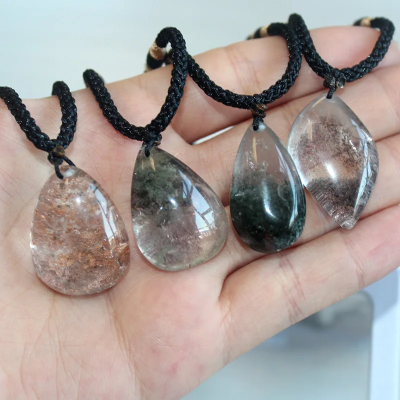 1 шт. натуральный приведение Фантом сад образец кристалла кварца исцеления