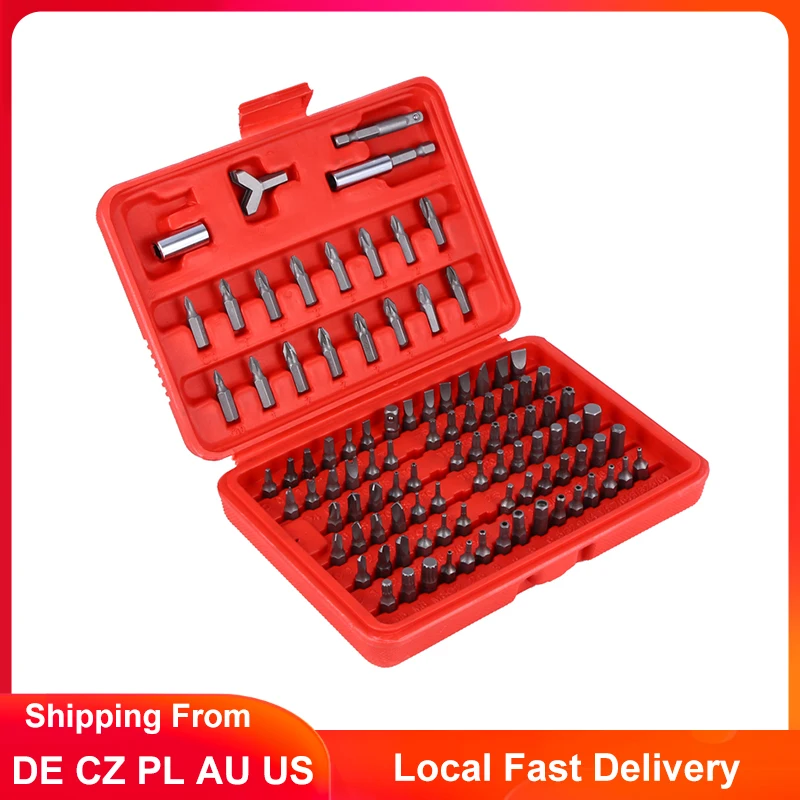 Набор бит для отвертки 100 шт. удлинитель Torx адаптер шестигранной головки насадки