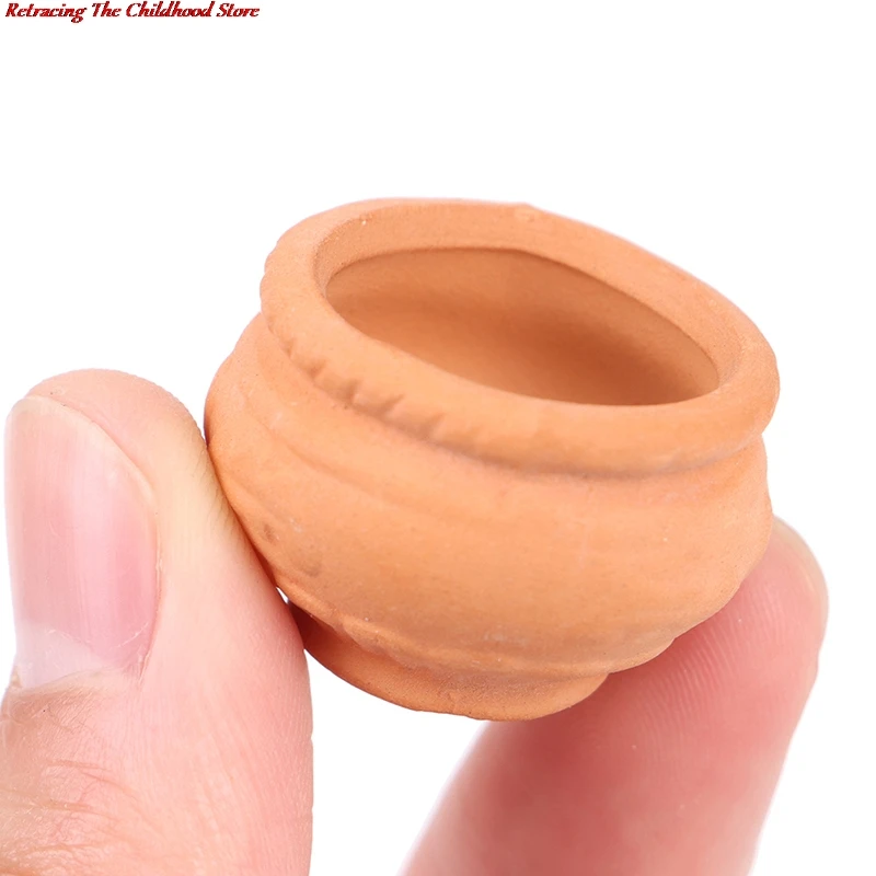 

1:12 Dollhouse Miniature Mini Ceramics Flower Pot Fairy Garden Decoration