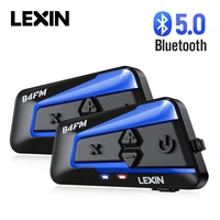 lexin 2pcs b4fm x bluetooth5 0 motorcycle helmet intercom headsets type c10 riders wireless communication music sharing moto