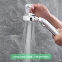 4 modes bath shower filter adjustable jetting shower head high pressure rain showerhead bathroom saving water plastic spa spraye