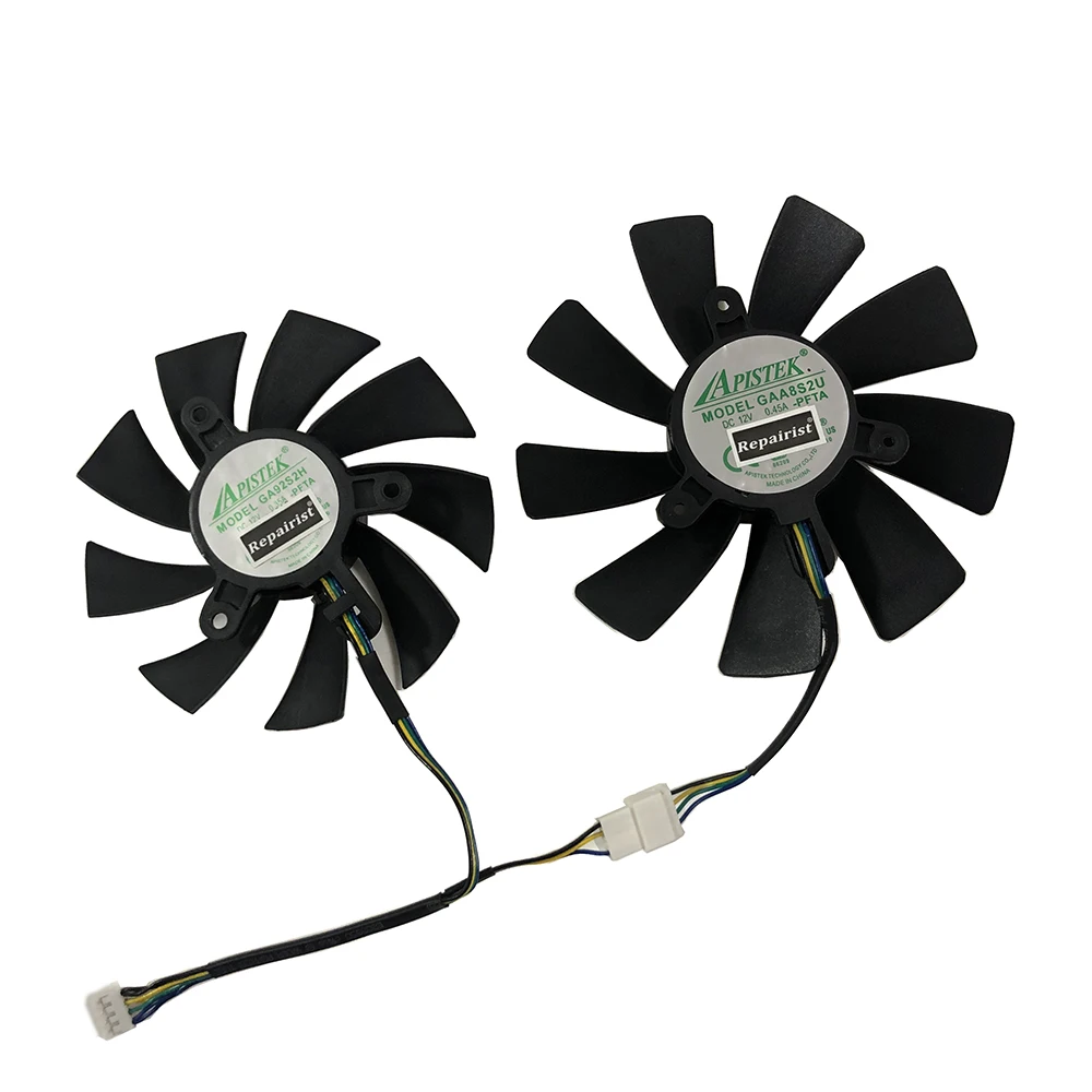 87 мм GA92S2H 100 мм GAA8S2U 4Pin охлаждающий вентилятор GPU для ZOTAC GTX 1070 Ti MINI HA 1080 Ti MINI Dual Graphic Card охлаждающий вентилятор