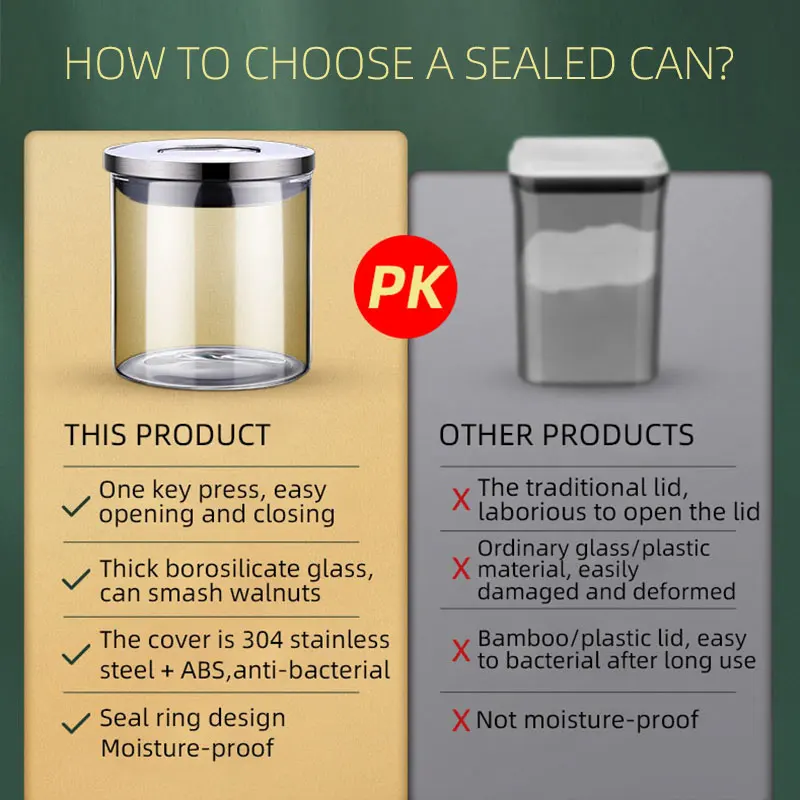 airbell kitchen storage food box organizer container glass jars fridge with lid cereal dispenser cabinet rice cans canisters free global shipping