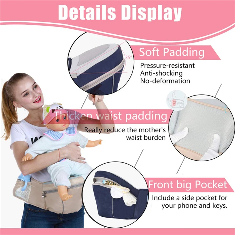Эргономичный табурет на бедра передняя Талия кенгуру слинг плечи для младенцев с