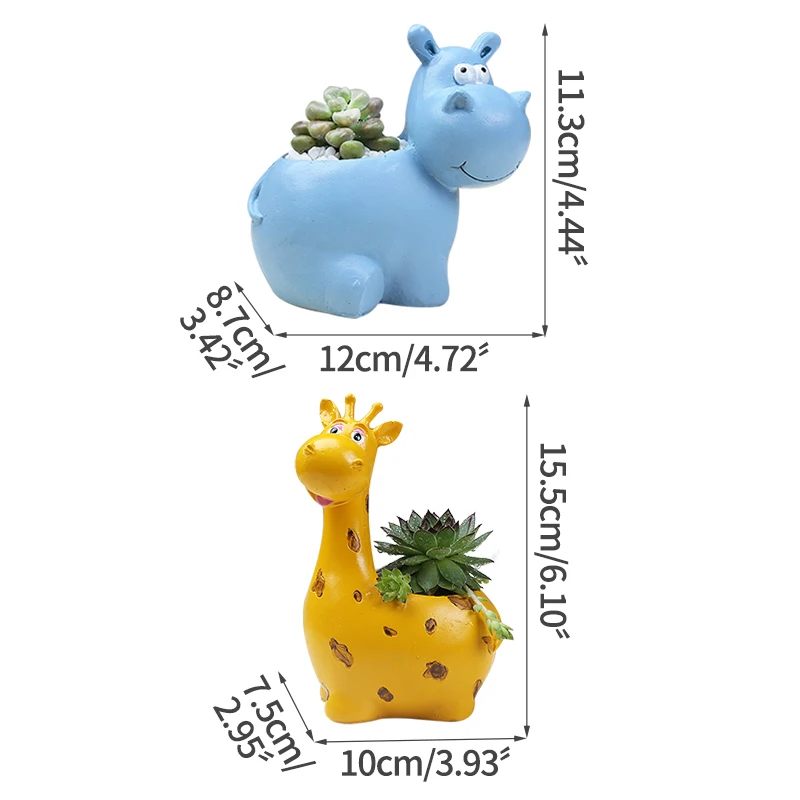 Домашнее украшение керамический жираф бегемот миниатюрная модель искусственное