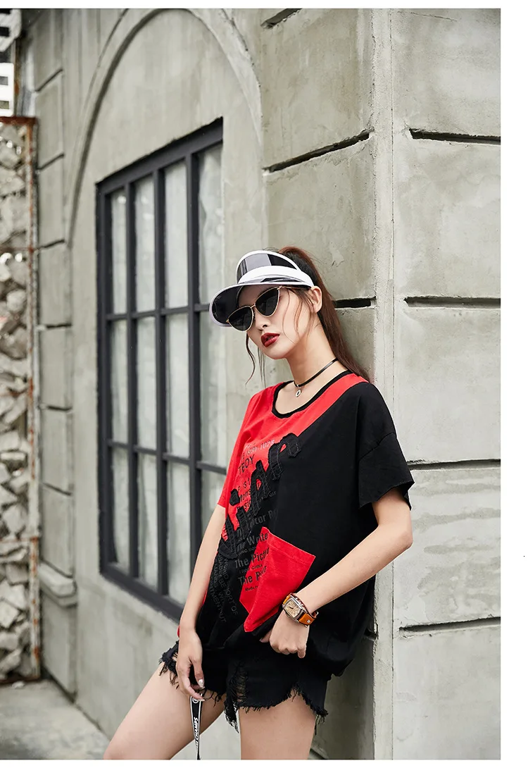 Max LuLu модная Роскошная Корейская одежда женские летние винтажные Топы женские Лоскутные негабаритных футболки с вышивкой повседневные футболки