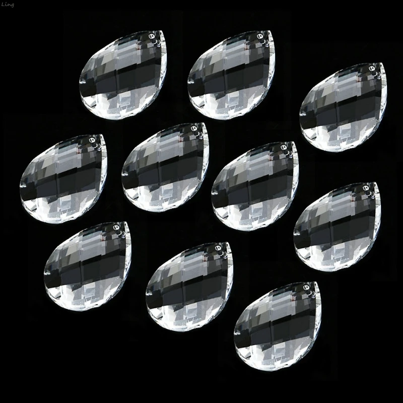 

1pc Grid Clear Chandelier Glass Lamp Prisms Parts Hanging Drops Pendants 38mm for Home decor items