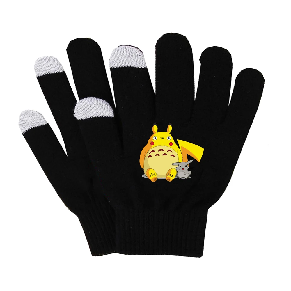 

Anime Chinchilla lanigera Molina Gloves Plush Lining Gloves Winter Soft Gloves Touch Screen Smart Phone Female Gloves