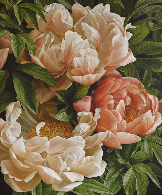 

Plants, flowers Peony oil painting Needlework, Sea view Cross stitch kits Stylish for Embroidery,Patterns 14CT DIY Handmade