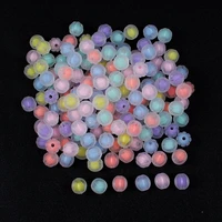 20pcslot 12mm mixed transparent stripe acrylic beads charm round spaced beads for jewelry making bracelet necklace accessories