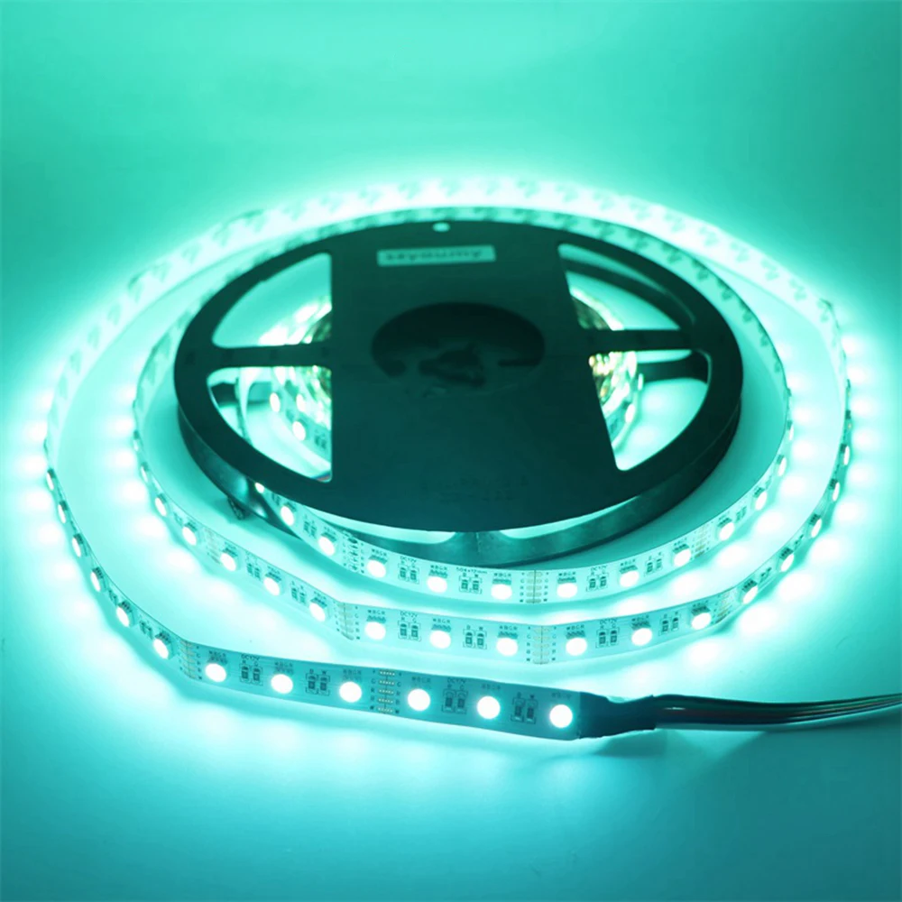 SZYOUMY 24V 12V RGB + белая 300LED полоса 5050 Гибкая Светодиодная лампа RGW RGBWW 4 цвета в 1