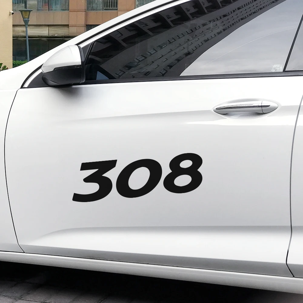 4 шт творческие Captivation виниловые наклейки на автомобиль и надписи для Peugeot 308 Авто