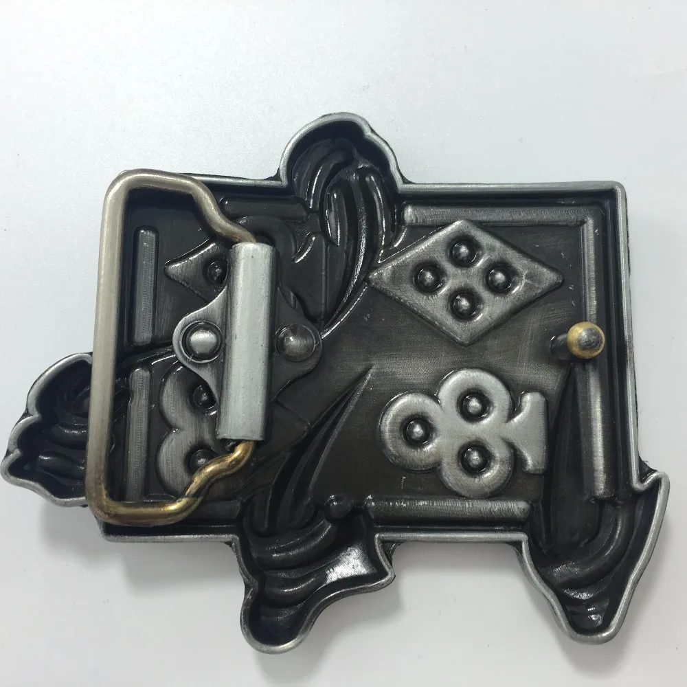 

Super Cool ACE of Hearts Poker Metal Belt Buckle Suitable for 3.8cm-4cm Width Belt, Silver Cowboy Belt Buckle Free Shipping