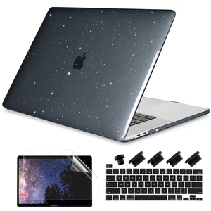 Чехол для MacBook Pro Air 11, 12, 13, 15, 16 дюймов, 2020, 2019, A2338, A2179, A2337, Матовый Прозрачный блестящий чехол с бесплатной крышкой для клавиатуры + экранная пленка