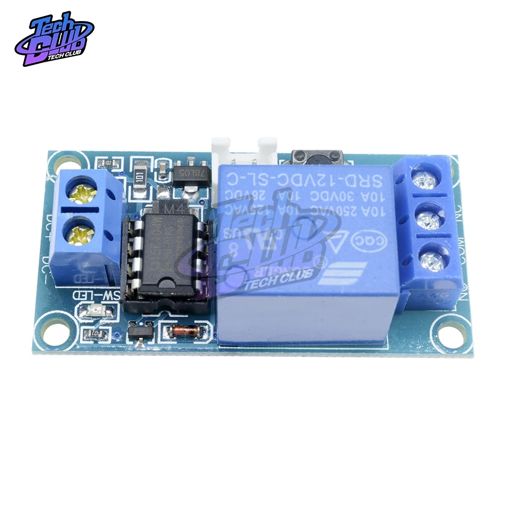 Одноканальный релейный модуль 12 В с блокировкой бистируемого переключателя