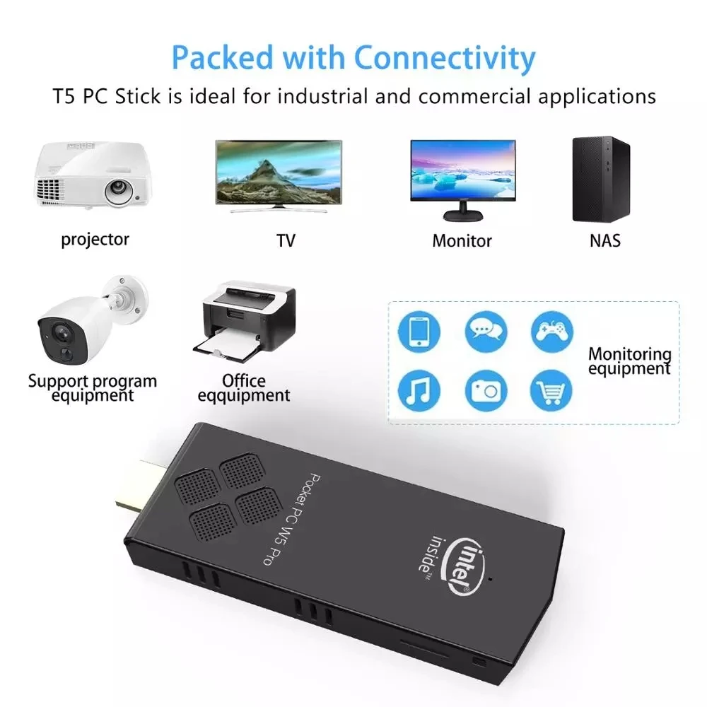 Карманный мини-компьютер SZBOX Windows 10 Intel Z8350 4 ГБ 64 8 128 2 4G/Φ Wi-Fi BT4.0 4K HD компьютер |