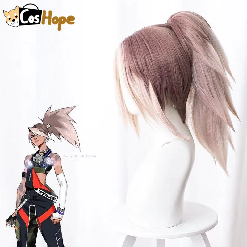 Парик Акали из термостойких синтетических волос размер 45 см цвет серый