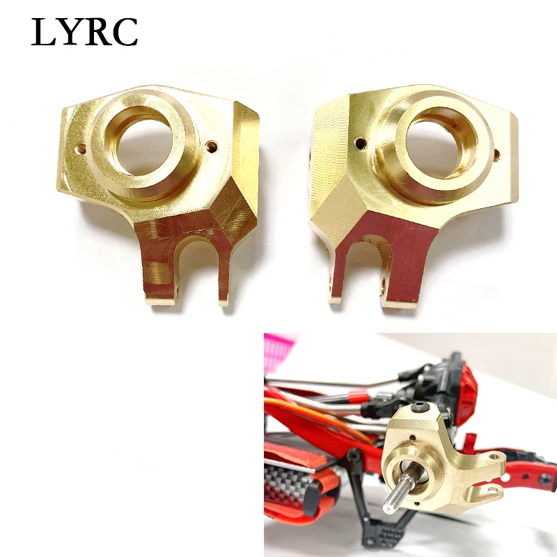 

2шт латунные сверхпрочные передние рулевые стаканы для 1/10 Axial SCX10 II 90046 RC автомобильные аксессуары