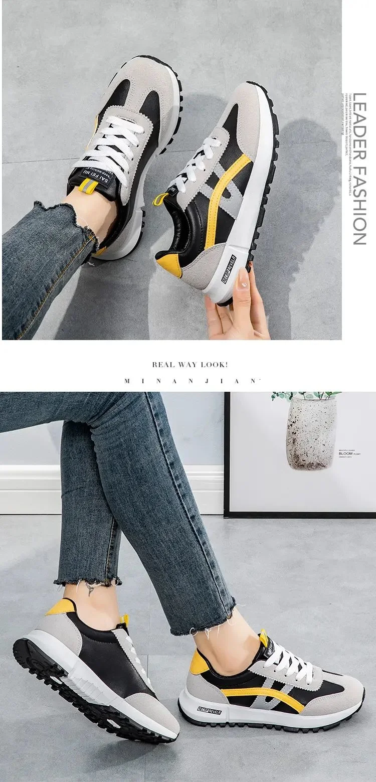 

2021 Fashion Sneakers Women Running Shoes New Spring Fashion Leather Shoes Forrest Gump Shoes Zapatos De Mujer