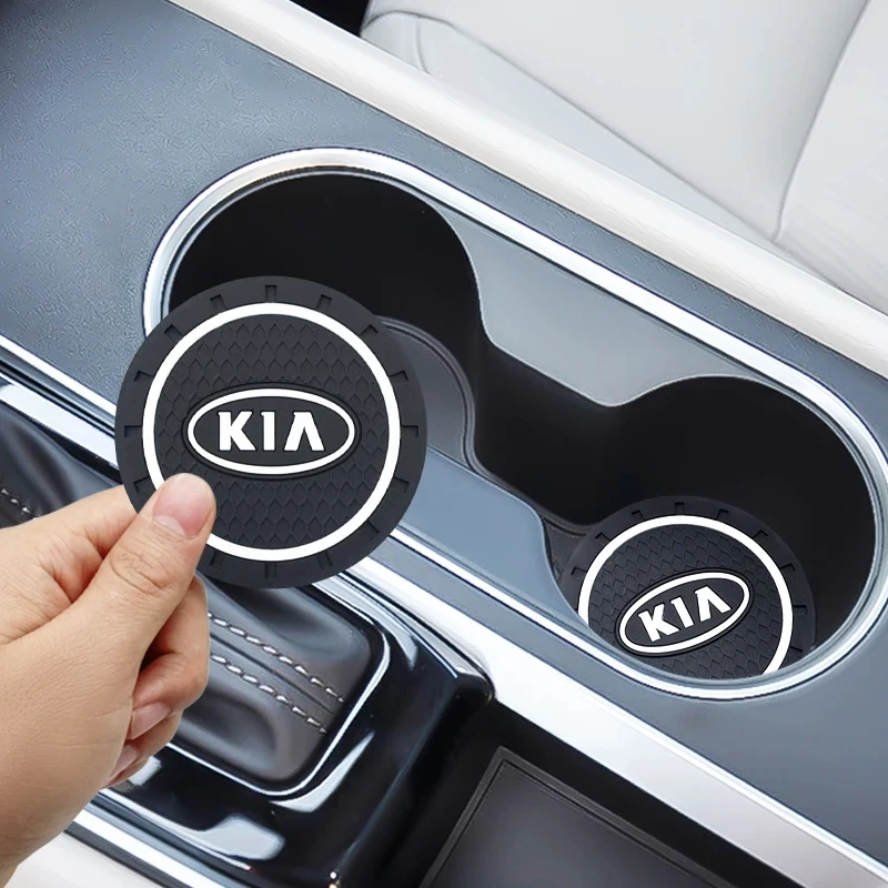 Противоскользящий коврик с логотипом автомобиля для KIA K2 K3 K4 K5 K6 K7 KX5 Sorento 2019 Sportage R