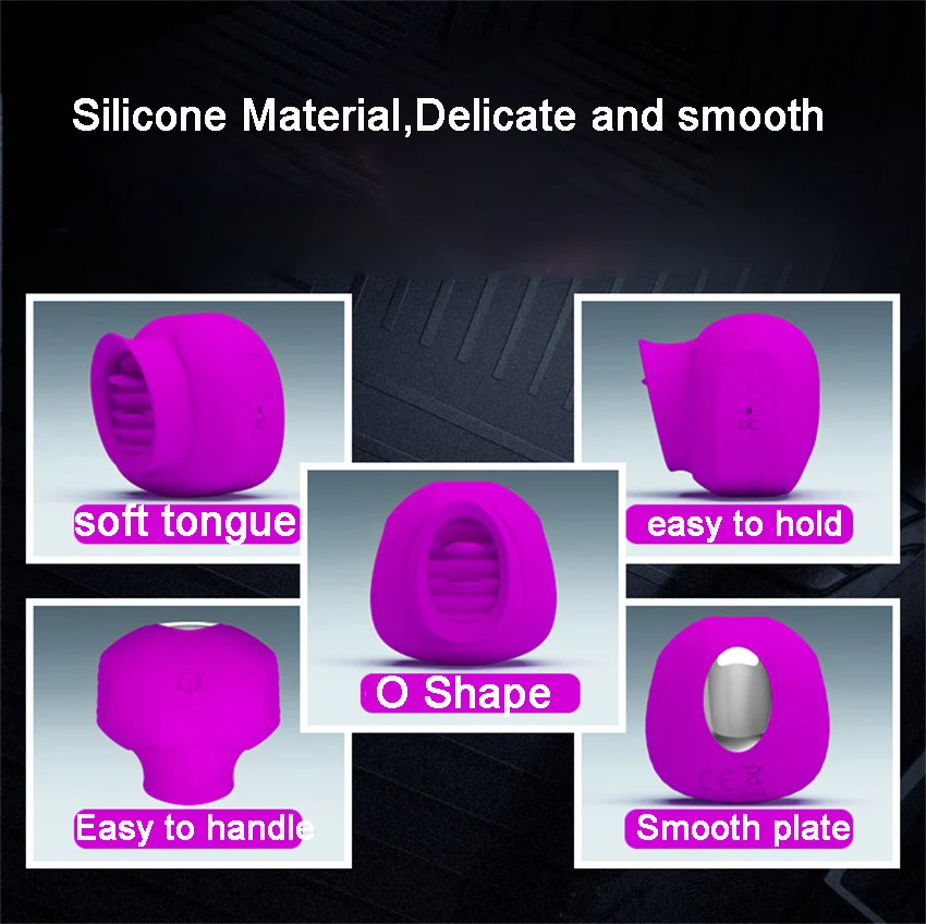 12 Скоростей силиконовый язык лизание вибратор Стимулятор клитора соска рот