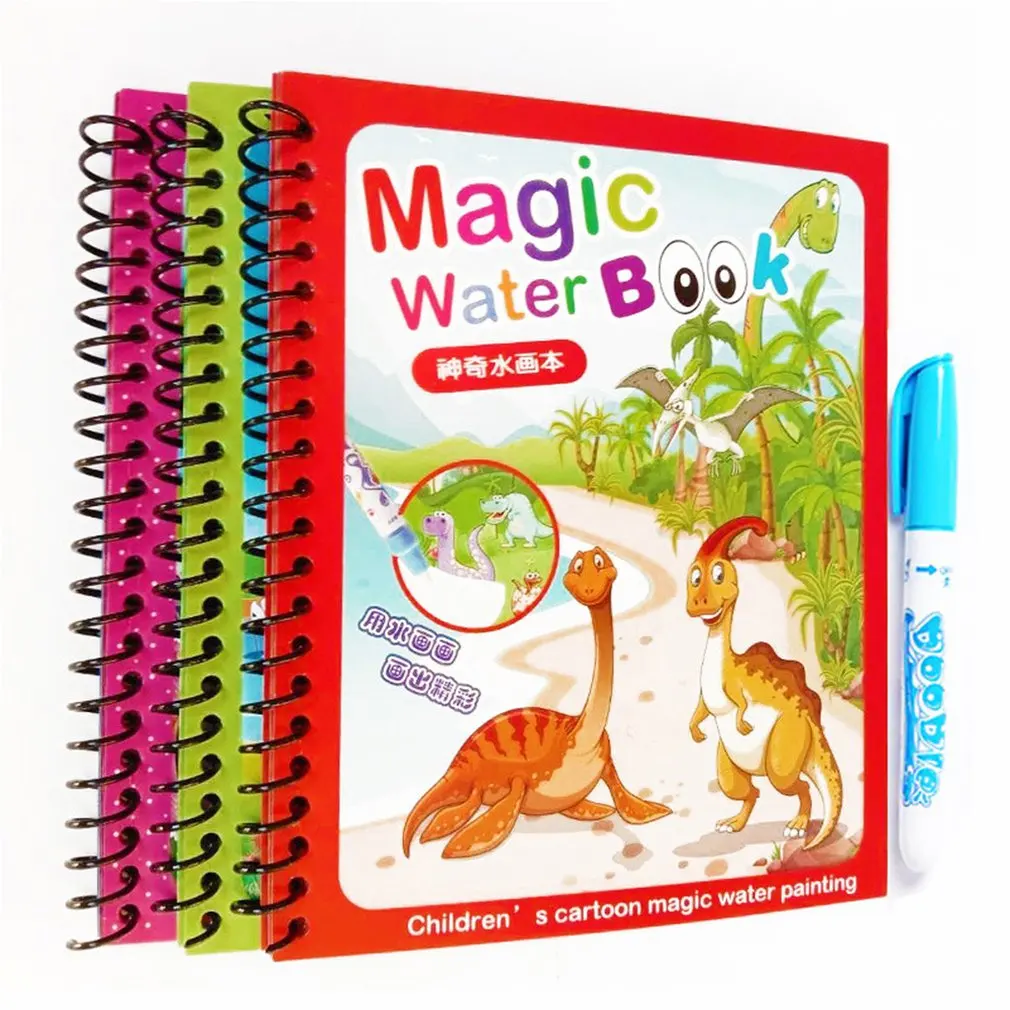 

Colorful Magic Water Drawing Book Coloring Book Doodle With Magic Pen Painting Drawing Board Learning Toys for Kids
