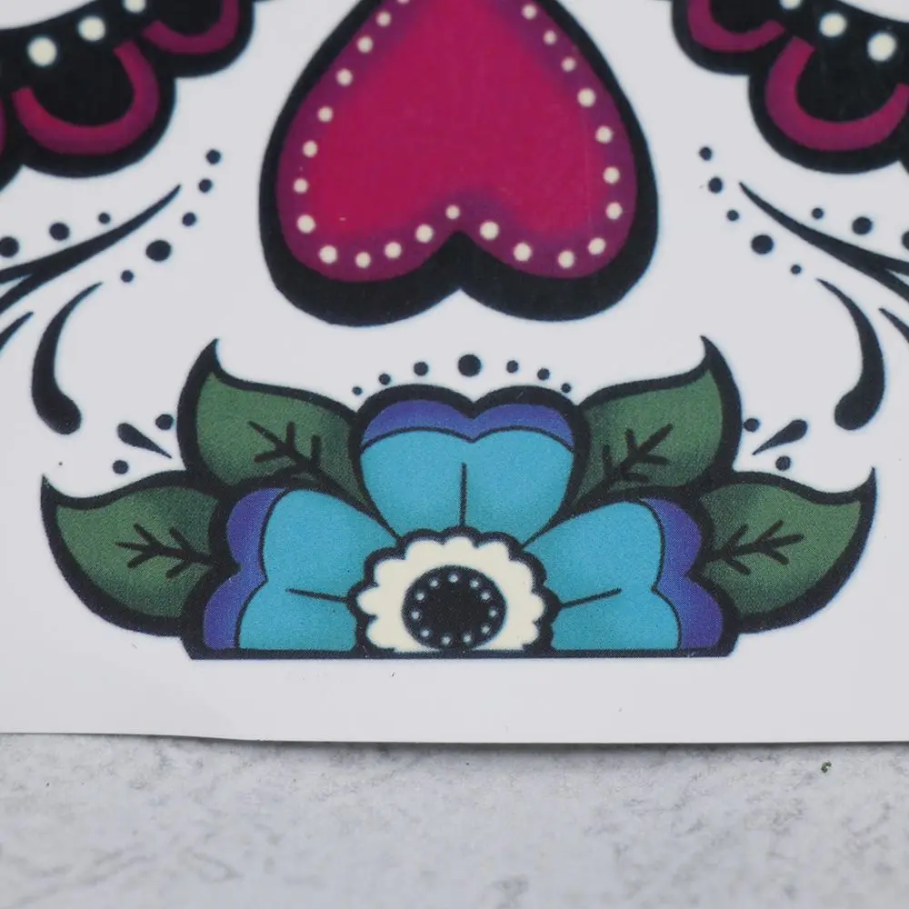 Наклейка для макияжа лица специальная водостойкая татуировка День мертвых