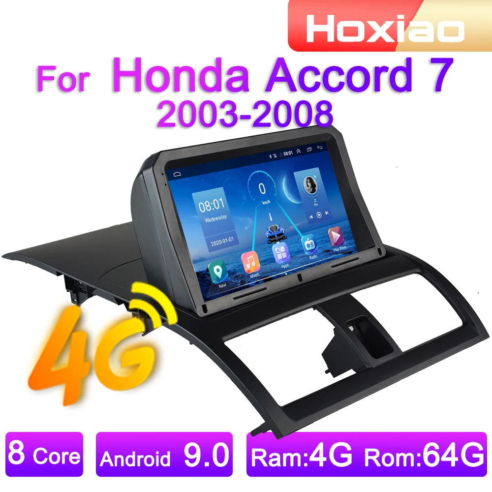 4G Android 9 2din автомобильный Радио Мультимедийный видео плеер для Honda Accord 7 2003 2004 2005 2006