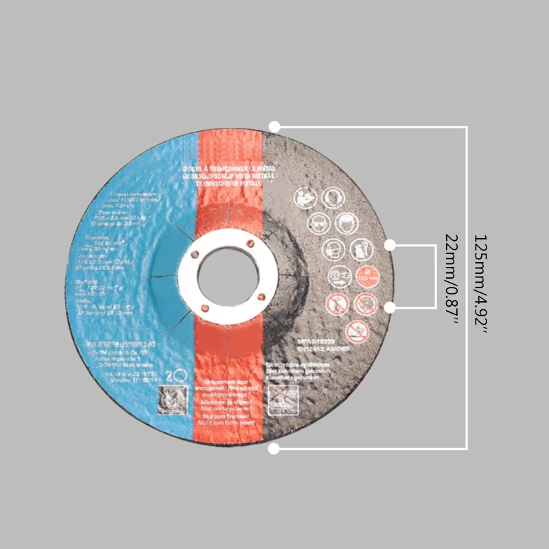 

11Pcs Resin Cutting Disc Circular Saw Blade Flap Sanding Angle Grinder Wheel for Metal Stainless Steel Cutting LX0C