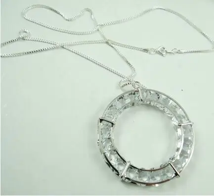 56*50 мм натуральный круговой кристалл серебро кварц бирюза сплав кулон для diy