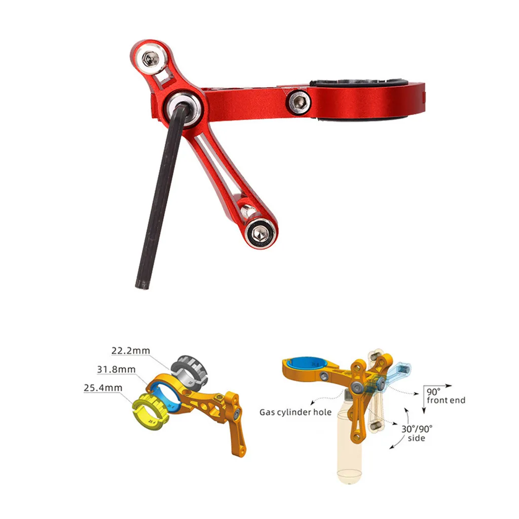 

Bicycle Double Bottle Cage Conversion Seat Adapter Adjustable Bike Handlebar Kettle Holder Seat Post Mount Converter