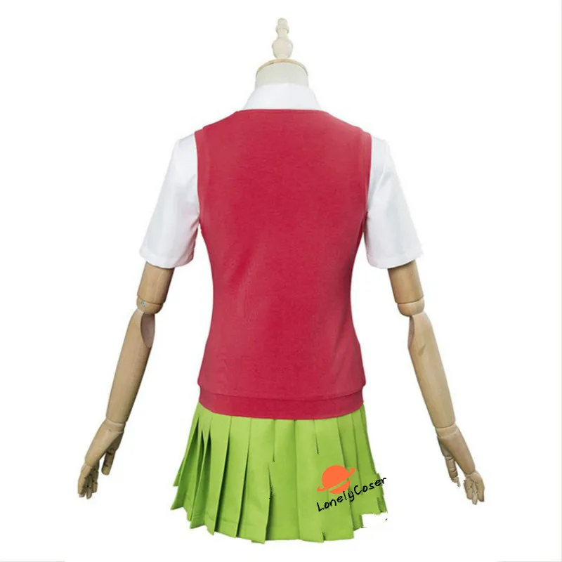 Костюм для косплея аниме Накано итцуки длинный парик куртка рубашка юбка свитер