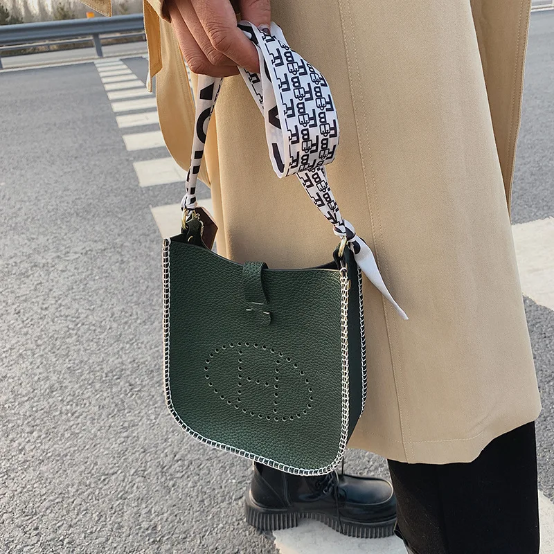 Diy Handmade Bag Hand Stitching With Sewing Tools Handel Shoulder Bag Accessories Pu Leather Cambridge Style Casual Shoulder Bag