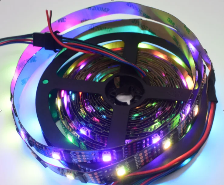 WS2801 RGB Светодиодная лента индивидуально Адресуемая полноцветная чип