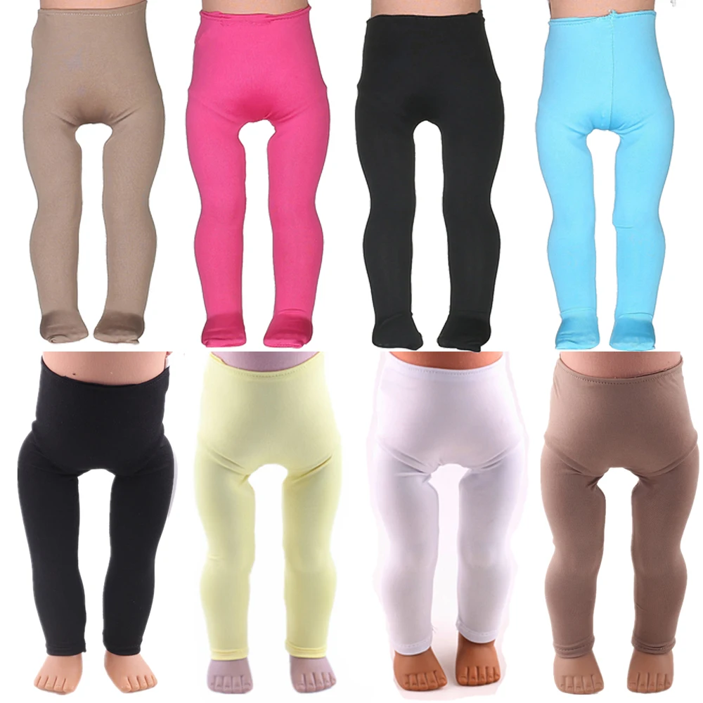 Леггинсы для кукол одноцветные подходят 18 дюймов/43 см 1/4 масштаб миниатюрные