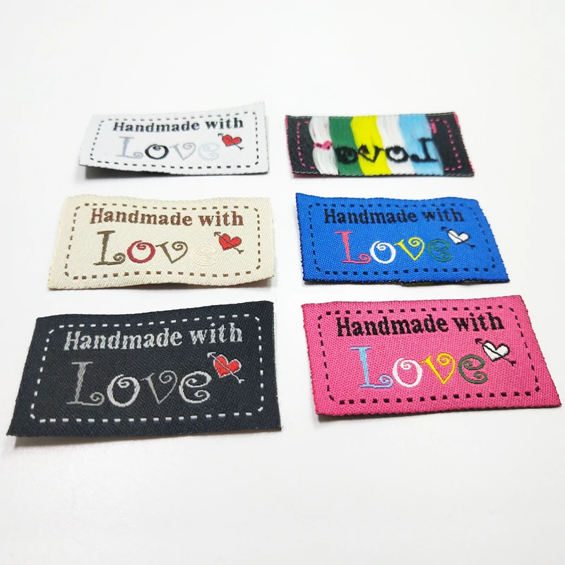 Mix Белый медведь кукла тканые печатные этикетки для одежды этикетка ярлыки