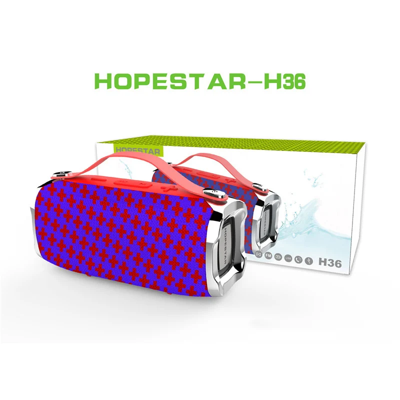 Cross Camouflage HOPESTAR H36 портативный открытый Bluetooth динамик IPX6 Водонепроницаемый супер бас сабвуфер 18650 Беспроводная колонка коробка музыкальный плеер - Цвет: Cross Camouflage