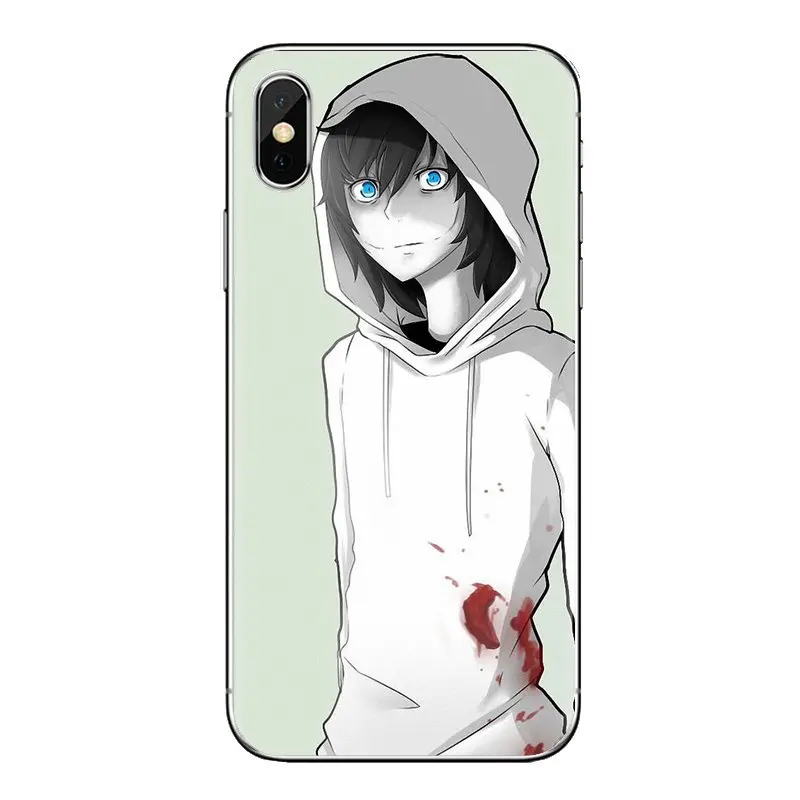For Xiaomi Mi3 Samsung A10 A30 A40 A50 A60 A70 Galaxy S2 Note 2 Grand Core Prime Jeff the killer Horror Animation Silicone Cases |