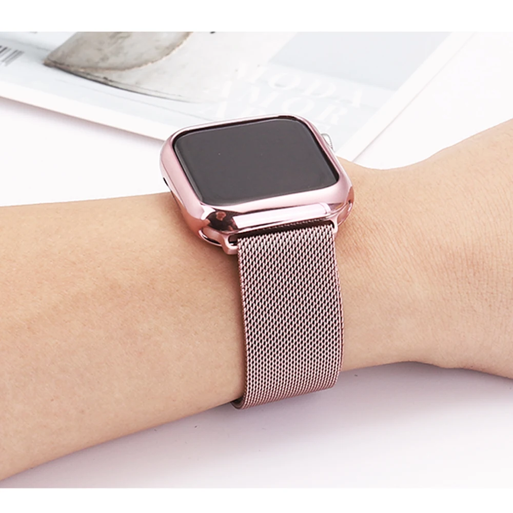 

Bumper Protector for iwatch Case Soft TPU Ultra-Slim Scratch Resistant Protective Cover Case for Apple Watch Series 6 5 4 3 2 1
