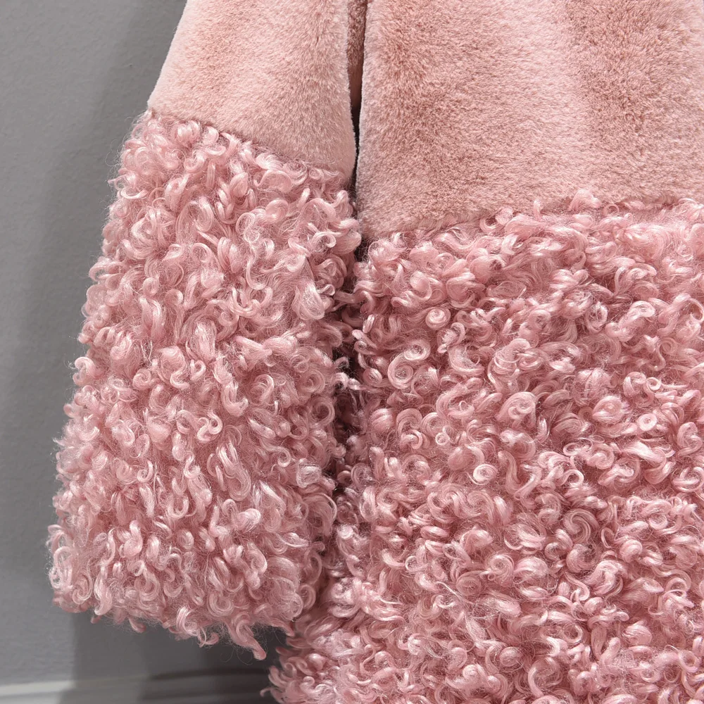 Новинка зимнее меховое пальто для девочек толстые теплые куртки маленьких с искусственным мехом парка