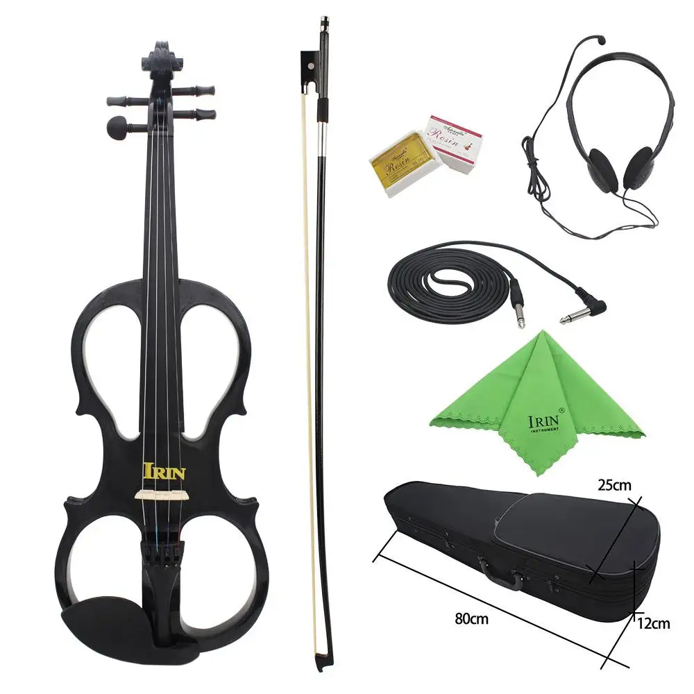 IRIN 4/4 Electric Acoustic Violin Fiddle with Case Cover Bow for Musical Stringed Instrument Lovers Beginners | Спорт и развлечения